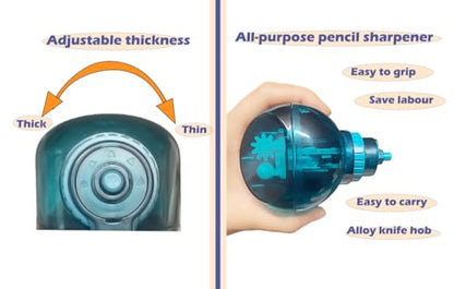 Drawing Pencil Sharpener for Artists， Pencil Sharp Nibs, Suitable 6.5-8.5mm Sketching/Charcoal/Colored/Drawing/Art Pencils,