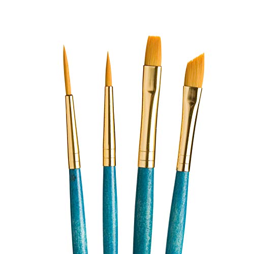 Princeton RealValue Paintbrush, Blue - style: Set-9173
