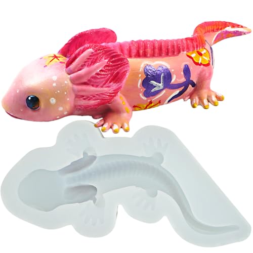 Axolotl Resin Molds for Epoxy Plaster Clay Crafts - color: Axolotl