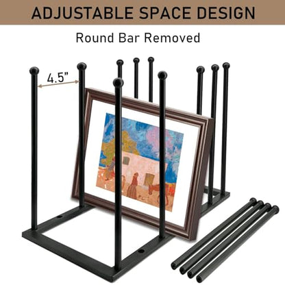 Art Storage Rack, Art Drying Rack, Art Canvas Organizer, Paint Display Rack Metal Easel Display Stands for Canvas Boards, Panels, Prints, Frames, Artworks, Gallery