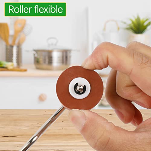 Rubber Brayer Roller for Crafting, Brayer Roller for Printmaking, Craft Stamping Brayers Roller for Anti Skid Tape Construction Tools, Print, Wallpapers and Scrapbooks(0.8")