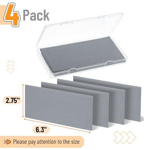 Mr. Pen- Large Kneaded Erasers, 2.75"x6.3", 4 Pack, Gray | Soft Moldable Art Erasers for Charcoal, Graphite & Pastel Drawing, Precision Highlighting, Smudge Control - color: Gray, size: 4 Pack, 6.3" x 2.75"