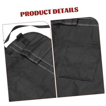 MAGICLULU Adjustable Art Apron Tool Storage Black Waterproof Painting Work Apron for Artists Suitable for Men and Women for Crafts and Cooking