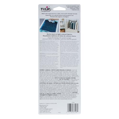 TULIP ColorShot Fabric Spray Paint for Upholstery, Permanent Spray-On Fabric Paint for Furniture, 8 oz, Black - color: Black