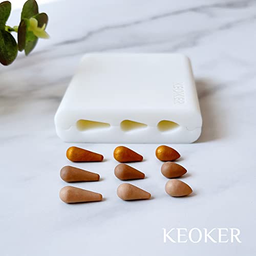 KEOKER Polymer Clay Bead Roller, Polymer Clay Earrings Tools, Round Bead Maker, Clay Jewelry Making Tool, Helps You Make Perfectly Round Beads in Three Sizes (Teardrop Shape Bead) - color: 8mm/10mm/12mm Teardrop Shape Bead