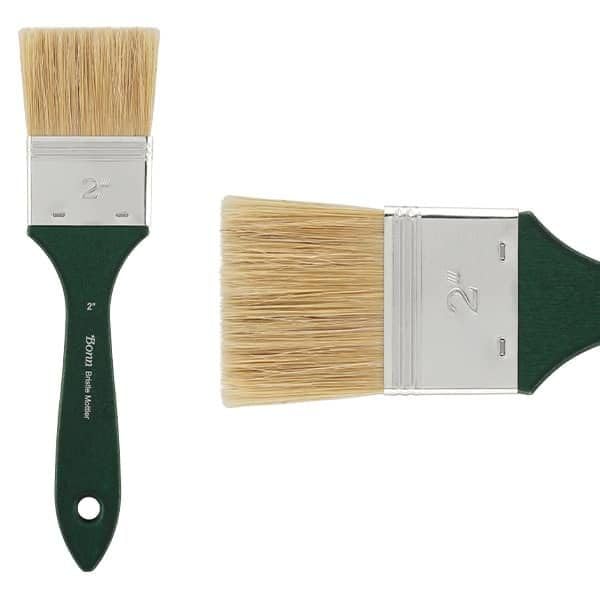 Creative Mark Bonn Bristle Blend Mottler Brush - Mottler Synthetic Hair Paint Brush for Large Scale Work, Acrylic or Oil Paint, and Artists - 2 Inch - size: 2 in