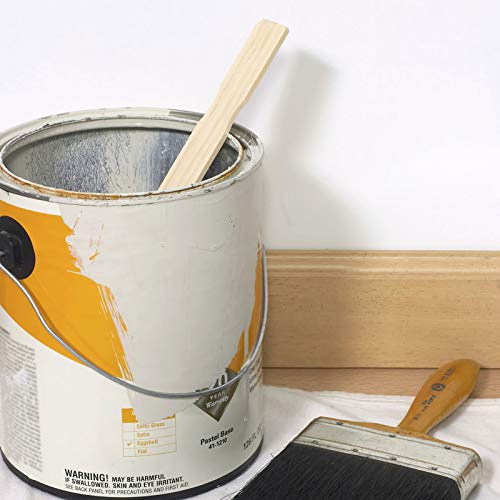 ZOENHOU 200 PCS 12 Inch Paint Sticks, Premium Wooden Paint Stir Waxing Sticks for Crafts Crafting Resin Craft Wood Crafts Paddle Hobby Projects Garden Marker - size: 200PCS 12 Inch