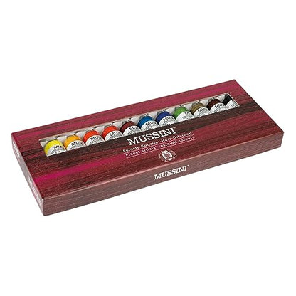 Schmincke - MUSSINI finest resin oil paints, cardboard set, 12 x 15 ml set, 70 012 097 - size: 6.09 Fl Oz (Pack of 1)