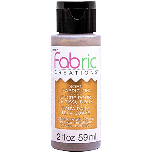 Fabric Creations Fabric Paint, 2 oz, Metallic Bronze - color: Metallic Bronze