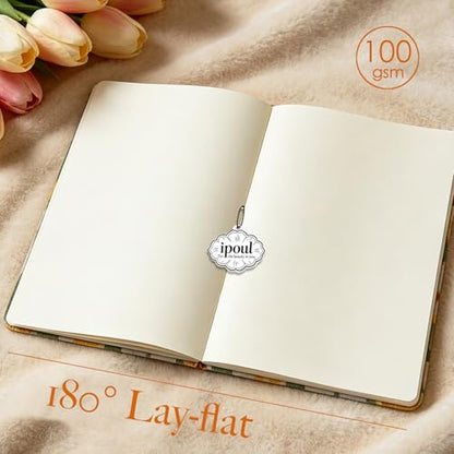 Sketchbook Journal, Cute Sketch Book, Drawing Journal, Flower Notebook, A5, Plain Blank Pages, Unlined Paper, Hardcover, Lay Flat, Beautiful Journal for Women, Tulip - color: Flower Tulip, style: Plain