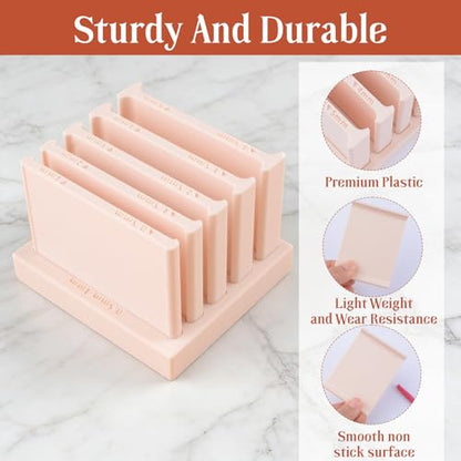 Polymer Clay Bead Roller Set, Clay Tube Hoop Roller Guide Clay Roller for Jewelry Crafts, Clay Rolling Strip Shape Maker,4.5/3.5/2.5/1.5/05mm - color: Style 2