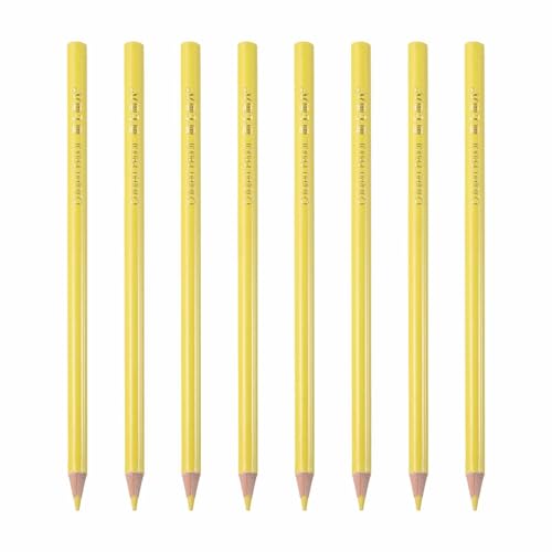 MECCANIXITY 8 PCS Colored Pencils Set, Wooden Oil Based Colored Drawing Pencils for Artists Art Supplies for Teens Adults, Lemon Yellow - color: Lemon Yellow