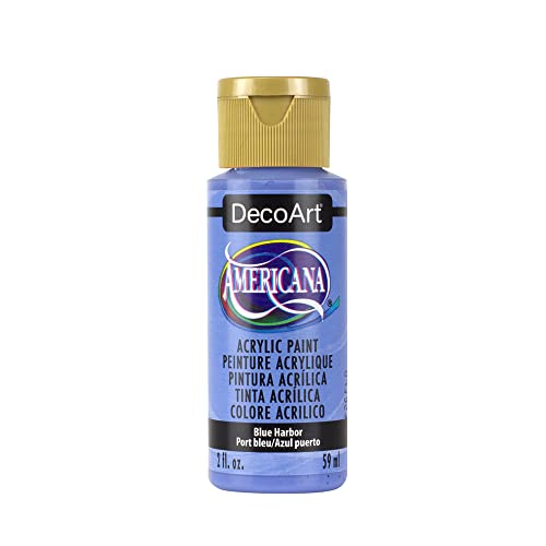 DecoArt Americana Acrylic Paint, 2-Ounce, Blue Harbor - color: Blue Harbor, size: 2 Fl Oz (Pack of 1)
