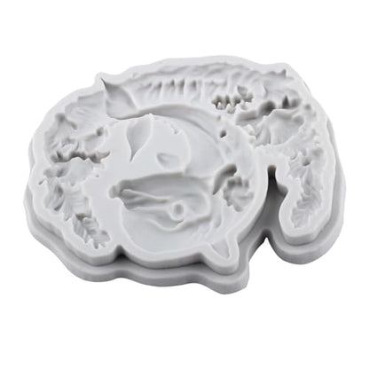 Dolphin Polymer Clay Molds Dolphin Silicone Resin Mold for DIY Crafts Epoxy Resin Casting Air Dry Polymer Clay Plaster Jewelry Making - color: Style L