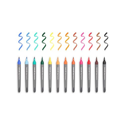 Camlin Artist Brush Pen Set - Pack of 12 (White)