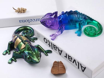 Large Chameleon Resin Molds Silicone 3D Animal Epoxy Resin molds Lifelike Deep Lizard Silicone Molds for Resin Crafts DIY Art Home Decor & Gifts