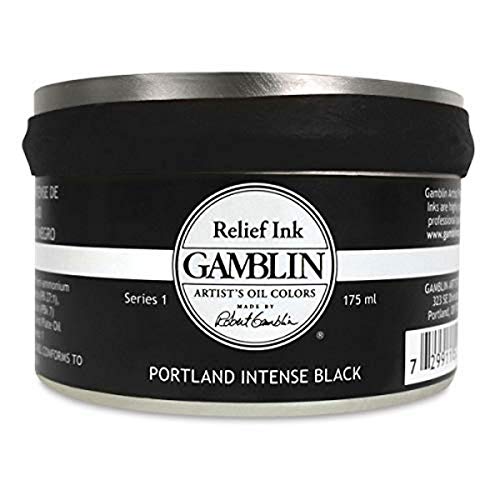 Gamblin Relief Ink Portland Int Black 175Ml
