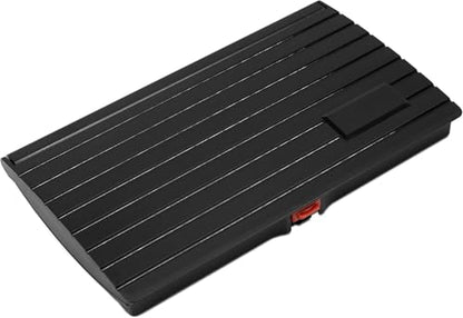 Large Premium Crimson Red Ink Stamp Pad - 3" by 6" - Quality Felt Pad - Case with Closing snap - color: Crimson Red, size: 3" x 6"
