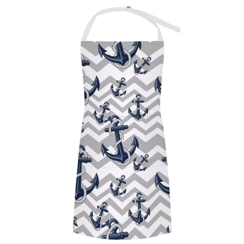 Cooking Apron for Adults with Pockets, Waterproof Oil Resistant Bib for Kitchen Restaurant BBQ Baking - color: Style (332)