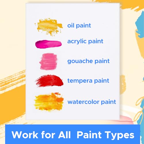 Canvas Boards for Painting Bulk 8x10 Inch, 42 Pack Small Painting Canvases for Art Beginners, 100% Cotton Paint Canvas Panels Blank, Gesso Primed Acid-Free for Acrylic, Oil & Other Paints - size: 8"x10" - 42pcs