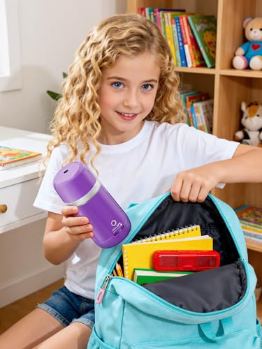 JARLINK Automatic Electric Pencil Sharpener - Hands-Free Operation, 3 Sharpness Modes, 3-Second Sharpening, Rechargeable & Portable for 7-12mm Pencils, Ideal for Classroom and Home Use (Purple) - color: Purple