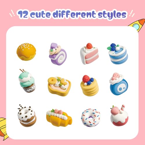 Both idea Air Dry Clay Kit, Cake Theme | 12 Packs, Non-Toxic Kids Gift | School & Party: Perfect for classroom art activities, birthday party favors, creative family DIY, and holiday celebrations. - style: Baking Magician