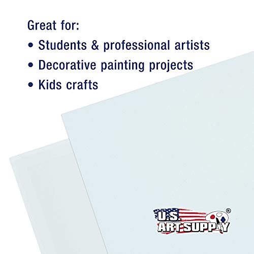 US Art Supply 5 X 5 inch Professional Artist Quality Acid Free Canvas Panel Boards for Painting 12-Pack (1 Full Case of 12 Single Canvas Board Panels) - size: 5" x 5"