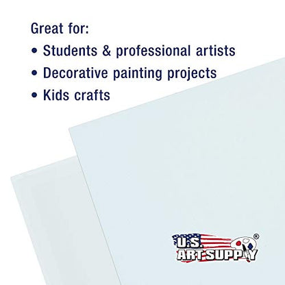 US Art Supply 5 X 5 inch Professional Artist Quality Acid Free Canvas Panel Boards for Painting 12-Pack (1 Full Case of 12 Single Canvas Board Panels) - size: 5" x 5"