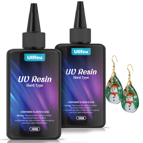 UV Resin 200g Bulk No Odor Upgrade Clear UV Epoxy Resin Kit Hard Fast Cure Jewelry Making Handmade DIY Craft Decoration Coating - size: 200g