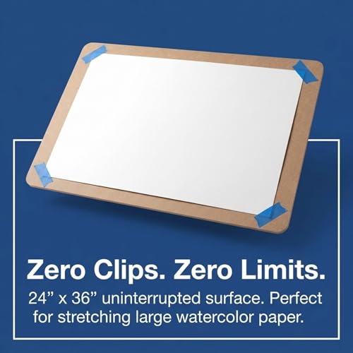 ALVIN Masonite Board with Cutout Handle 24" x 36" Model SPM24 School and Studio Use Portable Art Tool for Drawing Drafting and Design Great for Students and Professionals - 24 x 36 Inch - size: 24"W x 36"H