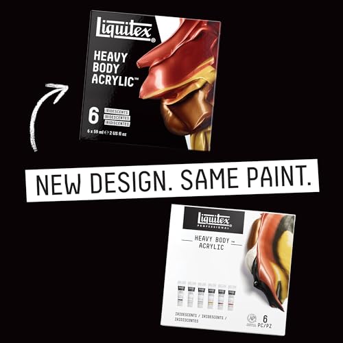 Liquitex Professional Heavy Body Acrylic Paint, 6 x 59ml (2-oz), Iridescent Colors Set - style: Iridescent Set 6 x 59ml (2-oz)