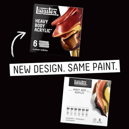 Liquitex Professional Heavy Body Acrylic Paint, 6 x 59ml (2-oz), Iridescent Colors Set - style: Iridescent Set 6 x 59ml (2-oz)