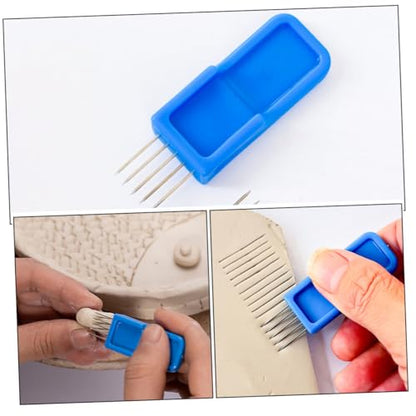 NUOBESTY 2pcs Clay Needle Tool for Pottery Pottery Tool Set Scoring Clay Detailing Modeling Needle Set