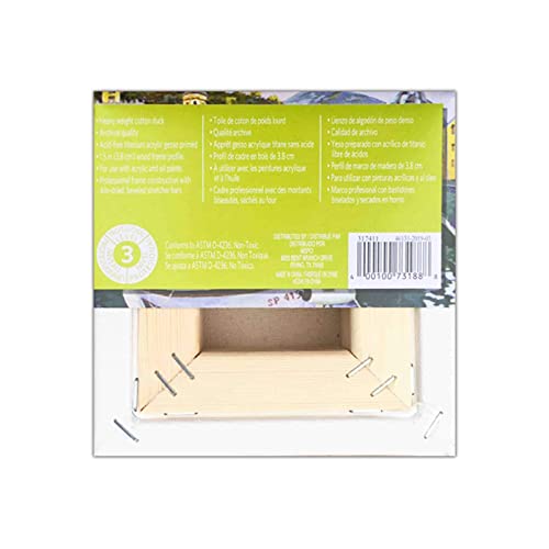 Artist's Loft Level 3 Gallery Wrapped Heavy Duty Canvas, 12 Pack - size: 5 x 5