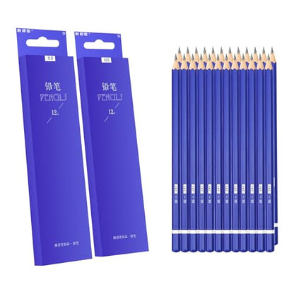 XDT#HB Drawing Pencils 24 Piece Set, Pro Art Graphite Sketching&Shading Supplies, Ideal For Kid Beginner Student Adults Artist - color: HB 28 Pc Set