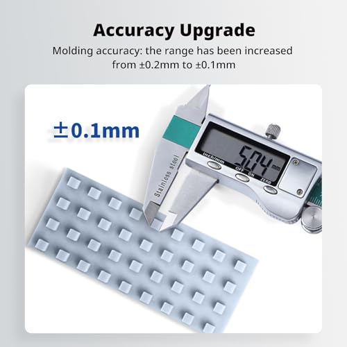 ANYCUBIC Upgraded Standard 3D Printer Resin, 405nm SLA Fast UV-Curing Resin, High Precision & Rapid Photopolymer for 8K Capable LCD/DLP/SLA 3D Printing (Grey+Grey, 2kg) - color: Grey, size: 2kg