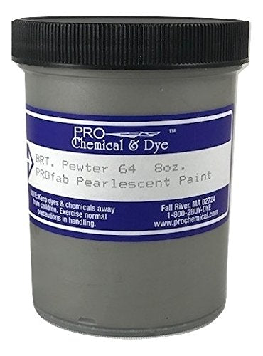 Pearlescent Textile Paint 8 oz. (Pewter) - color: Pewter