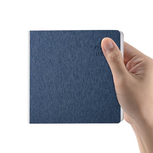 Deep Blue Hardcover Sketchbook Square Hardbound Sketch Journal 4.7 x 4.7 Inch 42 Sheets Art Book 250GSM Ultra Smooth Paper Ideal for Pencils,Water Color Pen,Marker Pen - color: 250gsm-Deep Blue