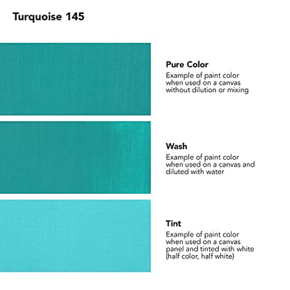 Daler-Rowney Georgian Water Mixable Oil Paint Turquoise 37ml Tube - Art Paints for Canvas Paper and More - Oil Painting Supplies for Artists and Students - Artist Oil Paint for Any Skill Set, 1 Count (Pack of 1)
