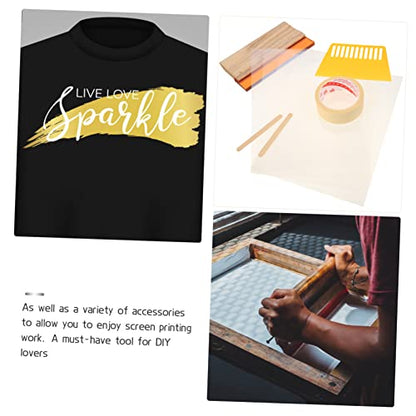 LALAFINA 1set Screen Printing Tools Squeegee for Ink Applications for Textile and Graphic Projects Kit Accessories for Handmade Printing