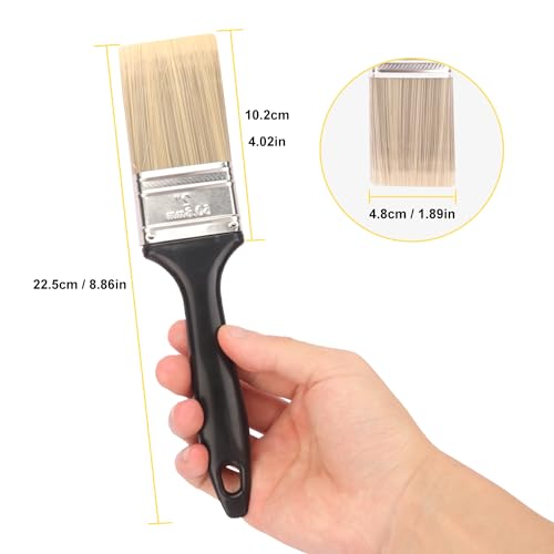 25 Pack 2 Inch Flat Paint Brushes, A Professional Range of Wall Paint Brushes for Your Home or DIY Paint,Furniture,Deck,and Wall Trim KUKLIPJIM - size: 25 Pack 2 Inch