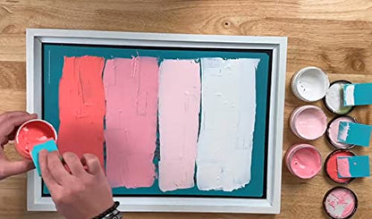 6 Jars Silk Screen Stencil Paint, 50ML for Adhesive Stencil Painting on Wood, T-shirt, Chalkboard, Wall, Stone, Craft Screen Printing Ink - color: 6 Packs
