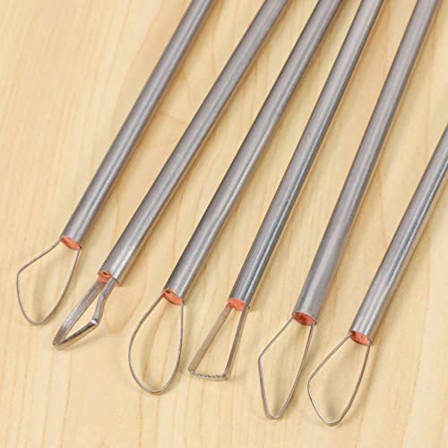 Polymer Clay Tools Pottery Ceramic Sculpting Tools Carving Ribbon Wire End Loop Clay Tools Set
