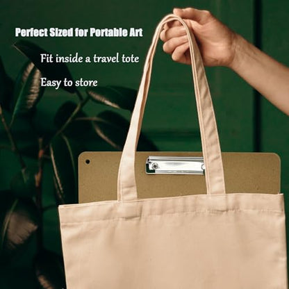 18" x 18" Drawing Board, Artist Sketch Boards with Handle for Drafting Art, Portable Wooden Clipboard for Class or Studio Fit in Artists Tote - size: 18" x 18"