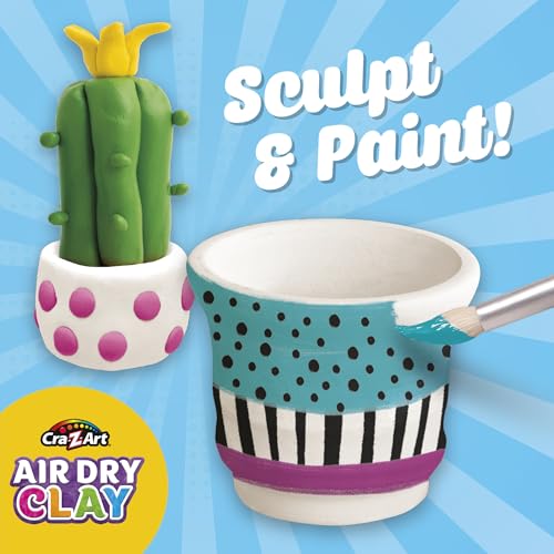 Cra-Z-Art Air Dry Clay - 5lb Bucket Natural White Modeling Clay, Perfect for Sculpting, School Projects, Bulk Class Supplies for Teachers, Day Cares, Camps, Essential for School