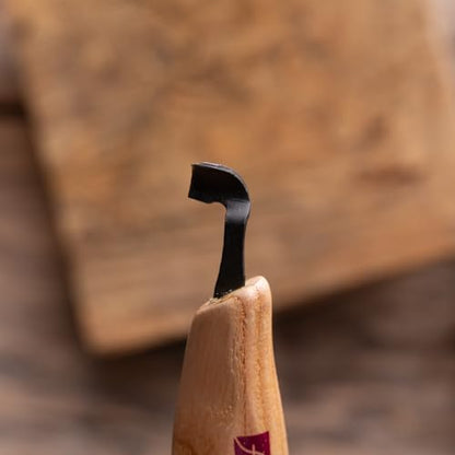 FLEXCUT Wood Carving Tools | Right-Handed Scorp | Gouge for Wood Carving | 5/16 Inch |KN23 | 1095 High Carbon Steel Blade | Made in the U.S.A. - style: 5/16" Right-Handed Scorp