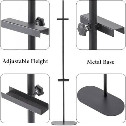 Easel Stand for Sign, Adjustable Display Stands for Frames up to 64", Black Metal Floor Easels for Painting, Picture Frame Holder Easel for Art Signs Photos, Iron Easel with Base for Home Events