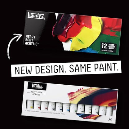 Liquitex Professional Heavy Body Acrylic Paint, Classic 12 x 59ml (2-oz) Set - style: Classic Set 12 x 59ml (2-oz)