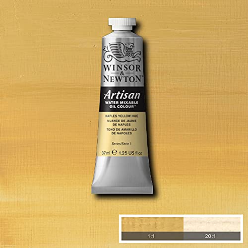 Winsor & Newton Artisan Water Mixable Oil Colour, 1.25-oz (37ml), Naples Yellow Hue - color: Naples Yellow Hue, style: 1.25-oz