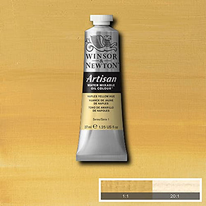 Winsor & Newton Artisan Water Mixable Oil Colour, 1.25-oz (37ml), Naples Yellow Hue - color: Naples Yellow Hue, style: 1.25-oz